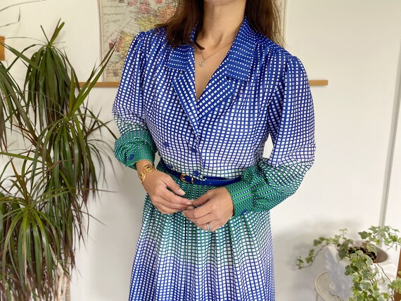 1960s Vintage Dress, UK16, Spotty Dress, True Vint