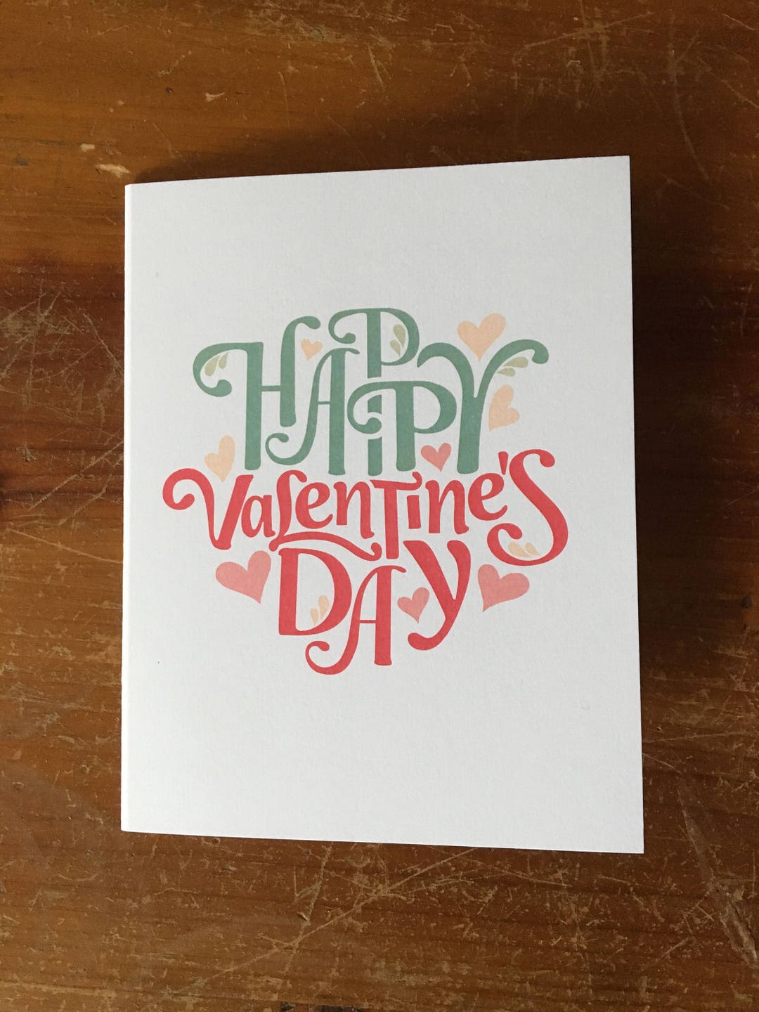 Valentine's Day Card - "happy Valentine's Day" - Etsy UK