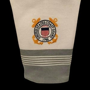 United States Coast Guard Machined Embroidered Logo Cup Towel