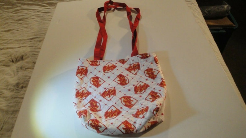 Harry Potter-House of Gryffindor Crest Tote Bag-Machine Quilted-Hand Made