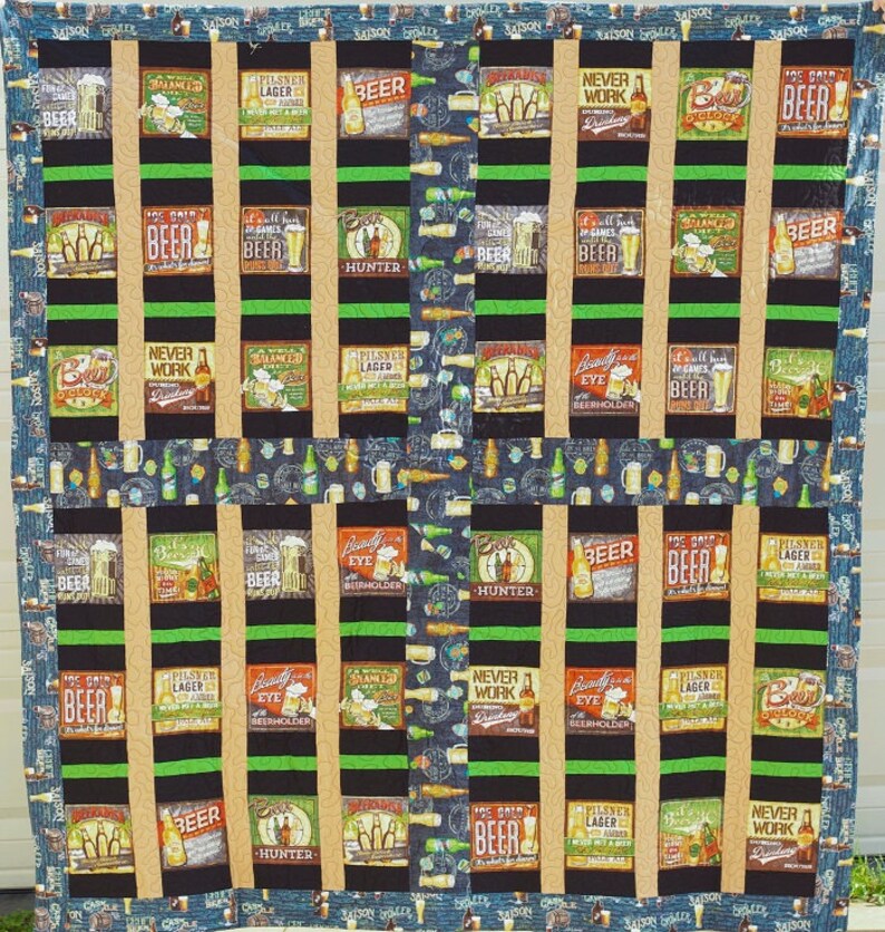 Beer Sayings Handmade Quilt