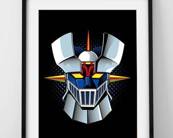 mazinga z download Mazinger z poster digital download instant download | etsy.
