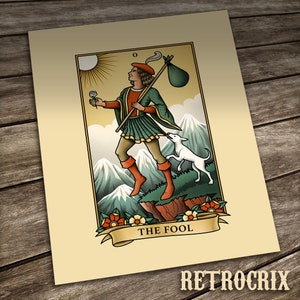 Poster The Fool, Tarot Card