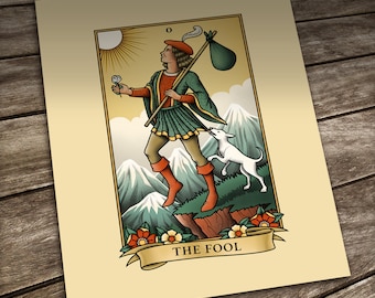 Poster The Fool, Tarot Card
