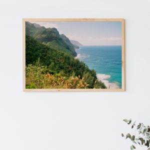 Kalalau Trail 35mm kleurenfoto, filmfoto, eilandkust, Hawaii Trail, Na Pali Coast trail, Na Pali Coast foto, Hawaii landschap