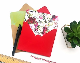 Tarjetas de notas en blanco con sobres, tarjetas de felicitación variadas, sólo porque papelería, lindo juego estacionario, tarjetas A2 y sobres,