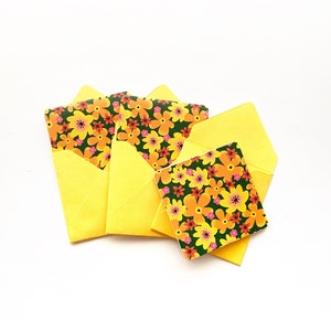 Minikaarten met enveloppen, kleine notitiekaarten, kleine enveloppen voor cadeau, gastvrouwcadeau, kleine briefpapierset, 3x3 cadeaukaart, vierkant cadeaubericht