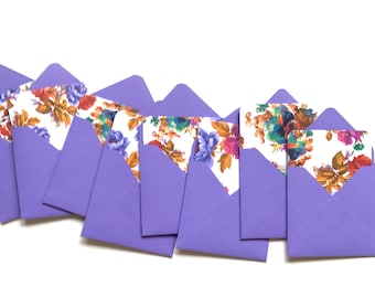 Juego de 8 mini tarjetas con sobres, tarjetas de notas en blanco, sobres 3x3, tarjeta de notas de papel, mensajes diminutos, notas de amor, mini tarjetas florales, juego de regalos