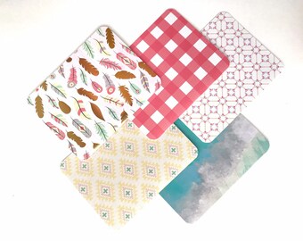 fall stationery set Assorted fall greeting cards cute blank note cards blank autumn just because cards square stationary envelopes