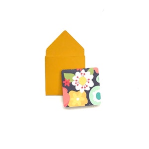 Mini-cartes florales, cartes de papeterie vierges, mini-billets, cartes de papeterie, étiquettes-cadeaux avec enveloppes, jeu de mini-cartes, pièces jointes pour cartes, coffret cadeau