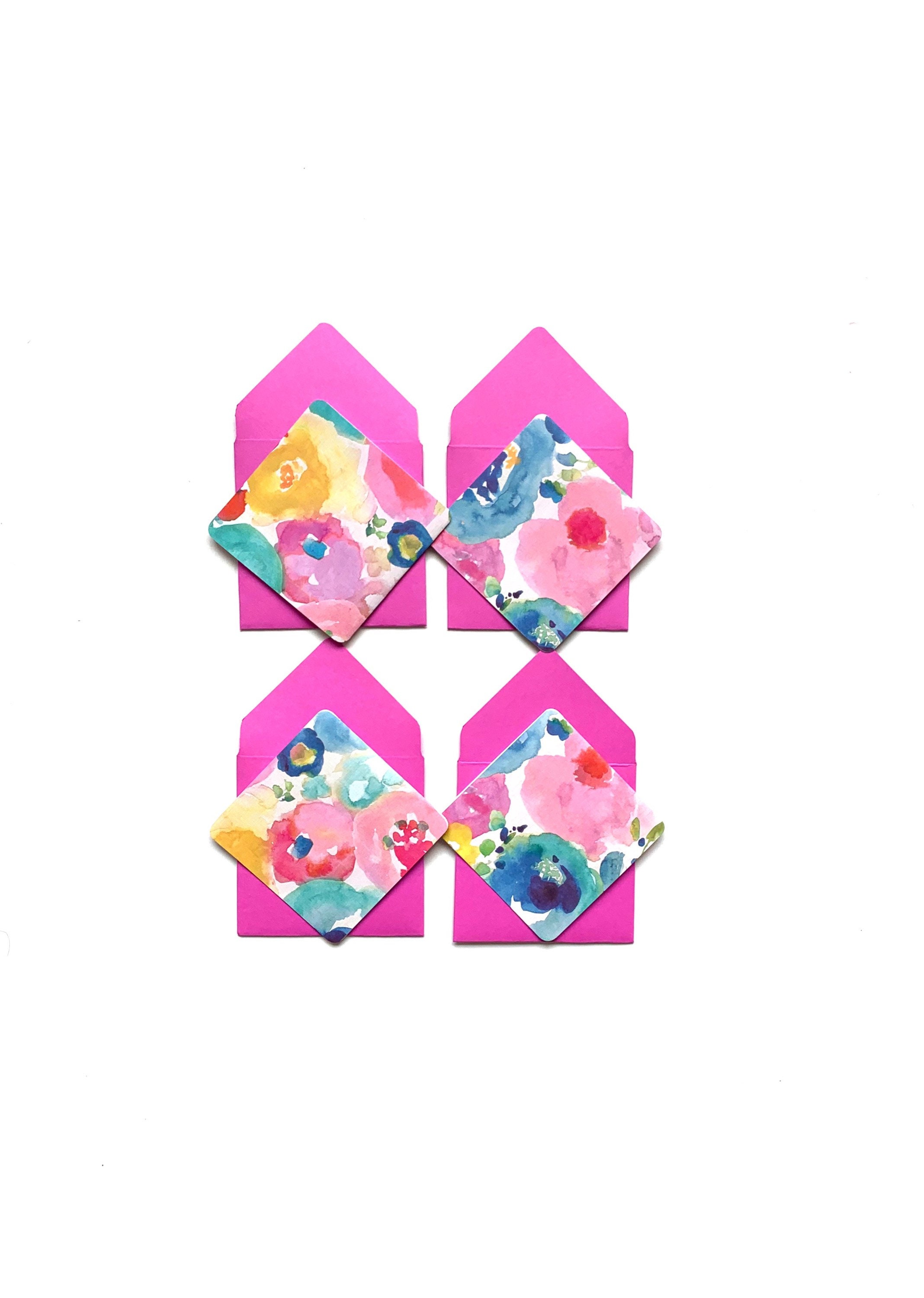 Shop Small Card Floral Mini Cards Small Stationery Cards Gift Tags With - Etsy