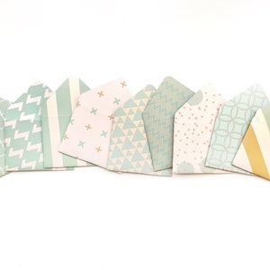 Gift card envelopes, calling card envelopes, 3x4 envelopes, tiny thank you cards, mini envelopes, small stationery set, Pretty Envelopes