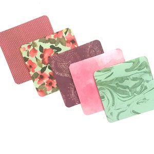 5x5 Biglietto da visita vuoto, cancelleria quadrata, solo perché biglietto, biglietto premuroso, carino cancelleria, set di biglietti di auguri, biglietto con busta, set regalo