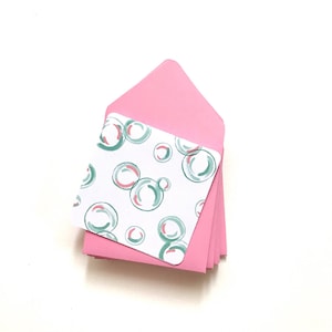 Minikaarten bellen, kleine vierkante kaarten, briefpapier bellen, blanco minikaarten, cadeaukaartjes bellen, stationaire kaartenveloppen, blanco notitiekaarten