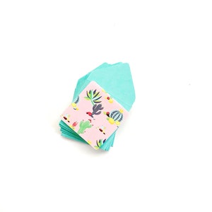Cartes de cactus mignons, mini-cartes avec enveloppes, cartes de remerciement vierges, enveloppes minuscules, papeterie de cactus, succulente stationnaire, petites cartes
