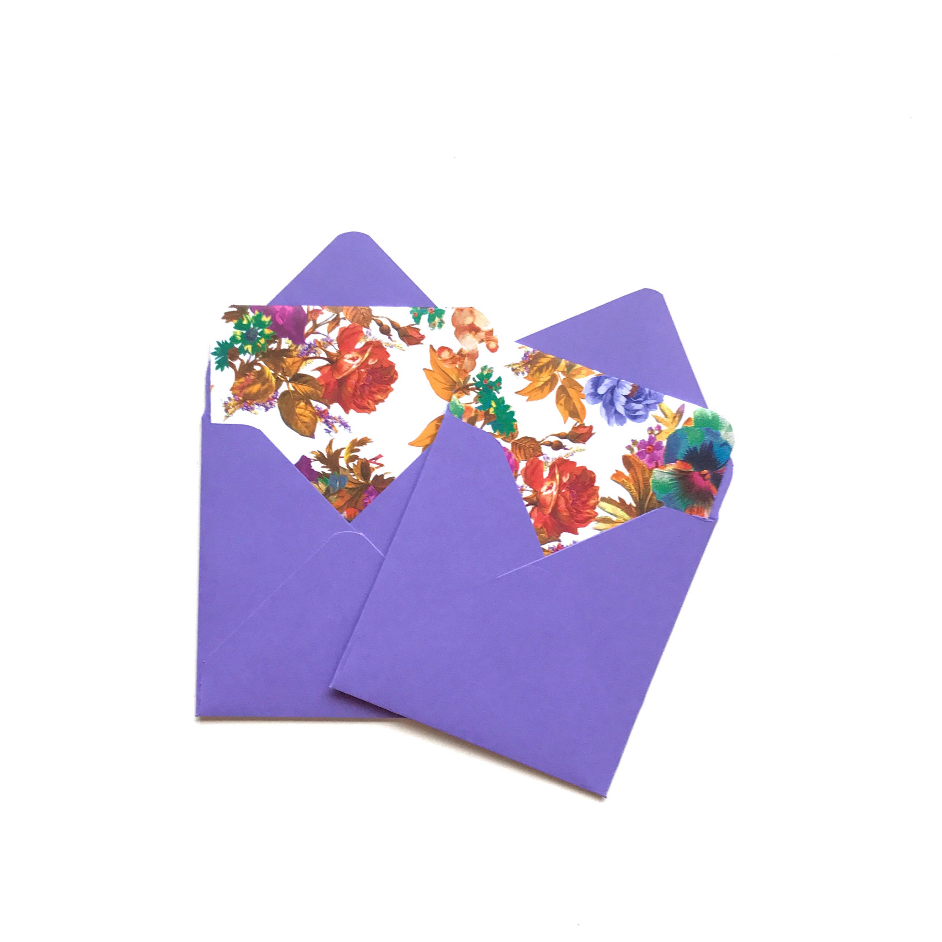 Set of 8 Mini Cards With Envelopes, Blank Note Cards, 3x3 Envelopes ...