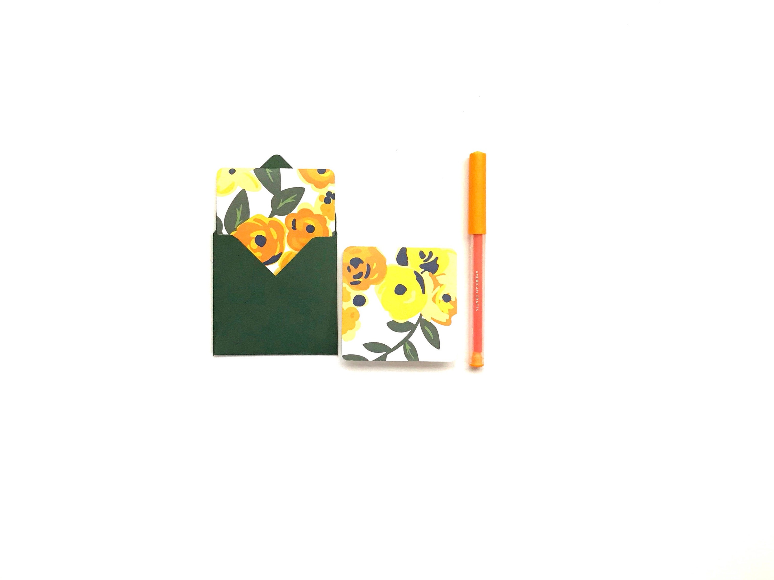 Mini Cards, Cards With Flowers, Blank Note Cards, Small Envelopes, Cute ...