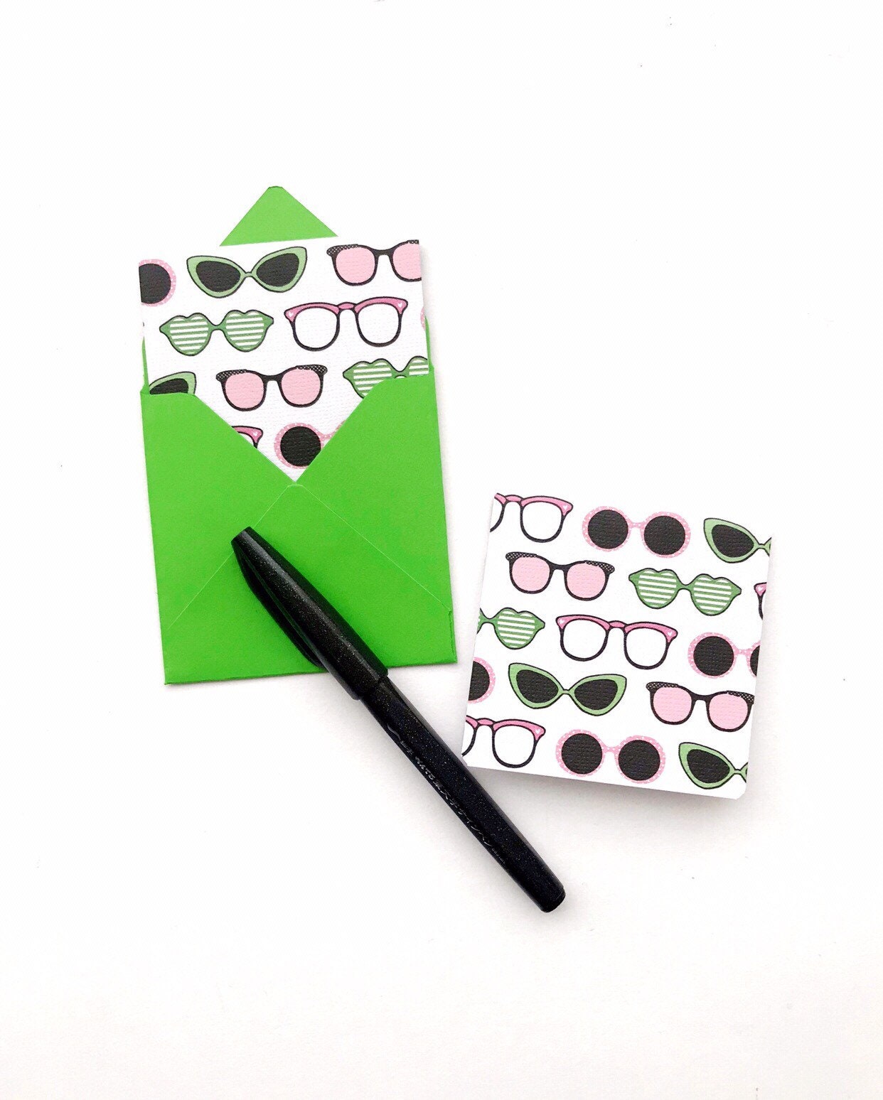 Mini Note Cards Summer Stationery Cute Small Cards Tiny Etsy