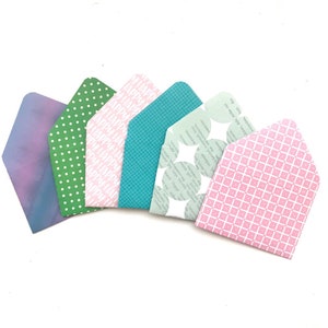 50 enveloppes assorties pour cartes de visite, enveloppes pour cartes de visite, enveloppes minuscules, enveloppes en papier 2 x 3. Enveloppes en vrac, enveloppes pour fleuriste