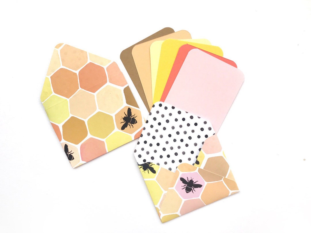 Honey Bee Envelopes, Cute Stationery Cards, Blank Note Cards, Blank ...