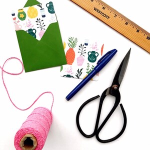 Mini cartes de cactus, papeterie de cactus, cartes-cadeaux de cactus, cartes fixes vierges, cadeau de dame de plante, étiquettes-cadeaux avec enveloppes, ensemble de papeterie