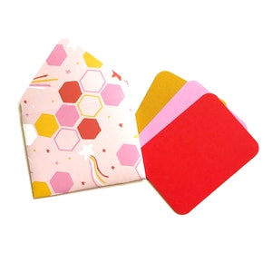 Enveloppes de boîte-cadeau, mignon 3 x 4 enveloppes, ensemble de papeterie, mini cartes vierges, petites enveloppes, cartes de remerciement colorées, mignon emballage Etsy