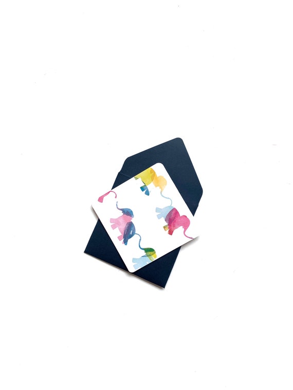 3x3 Mini Watercolor Card Set Mini Thank You Card Set Mini Cards