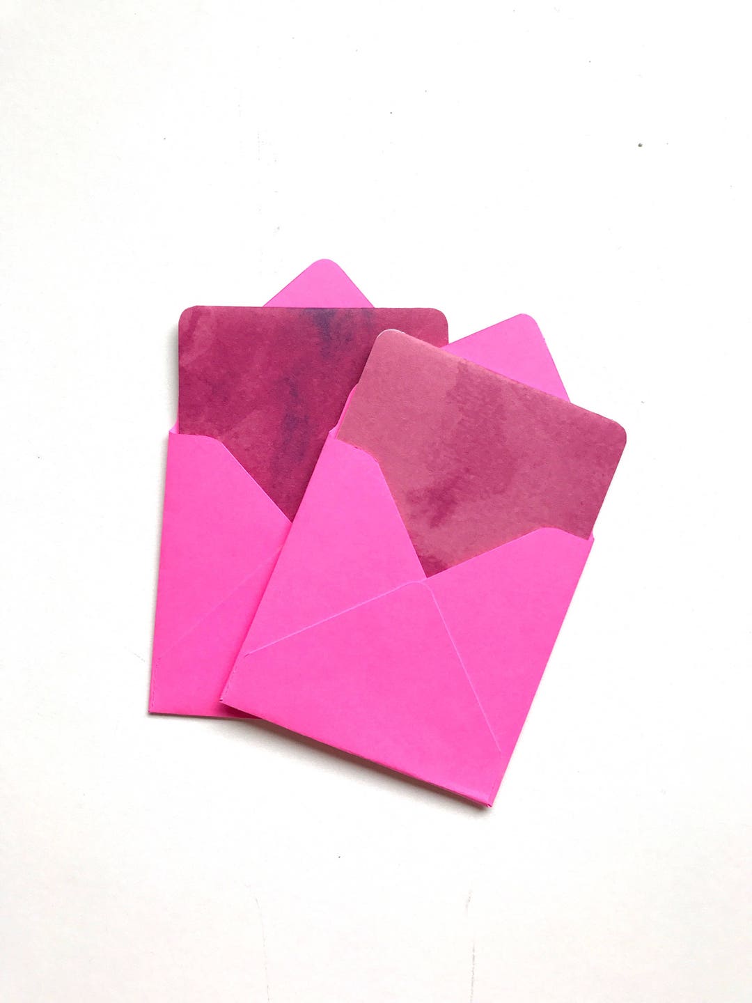 Watercolor Stationery Cards, Mini Watercolor Cards, Green Watercolor