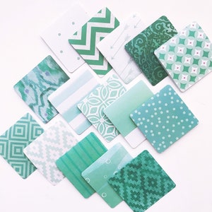 Mint mini carte, carte per regali, materiali di spedizione, carte per appunti carine, mini carte 3x3, carte per confezioni regalo, piccole carte per la spedizione