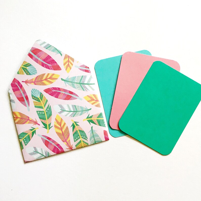 Flat Card Stationery Mini envelopes blank note cards mini Etsy