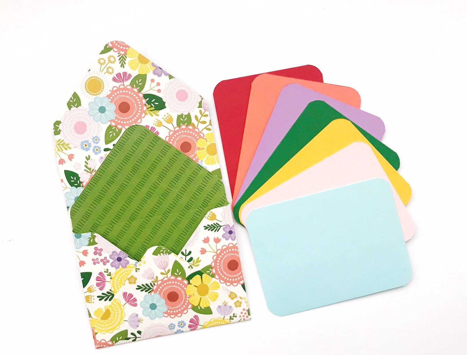 Pattern Envelopes Florist Envelopes Blank Note Cards Flat Etsy