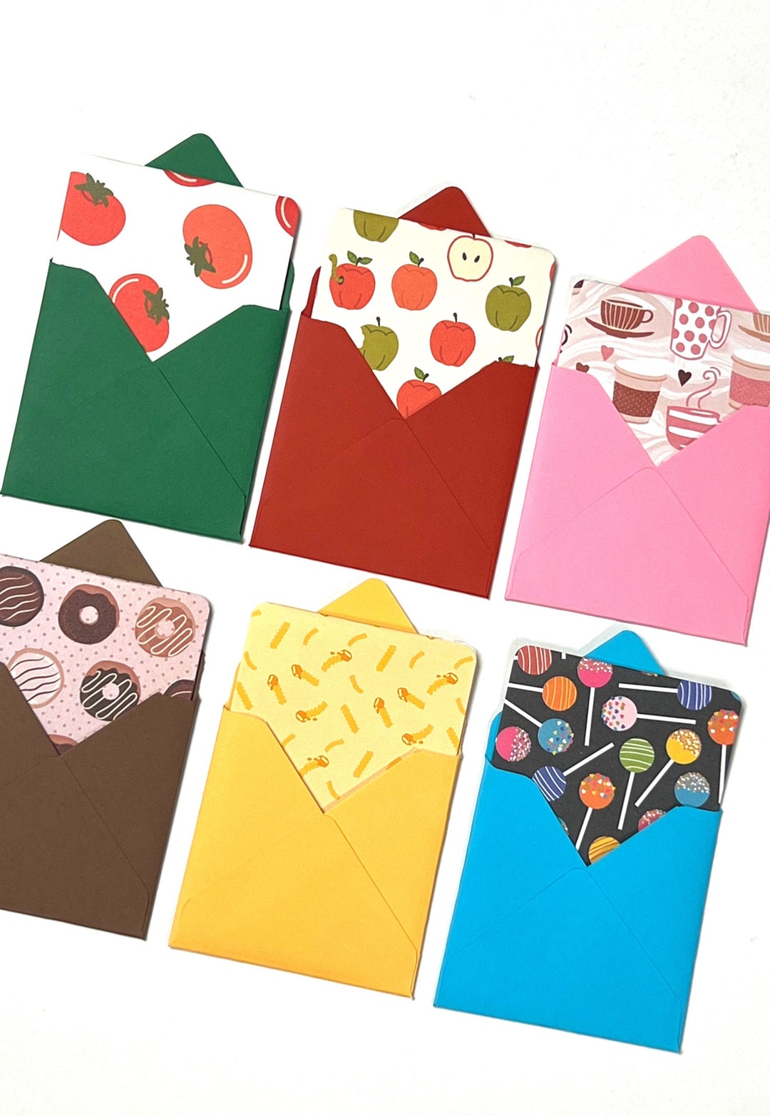 Set of 6 Foodie Cards, Foodie Gift, Cute Packaging for Gift, Lunchbox