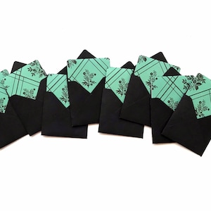 Floral mini cards, gift wrap cards, small note cards, floral gift wrap, card enclosures, gift cards, blank tags, mini cards with envelopes
