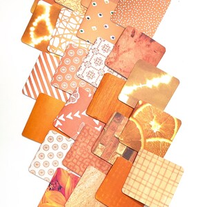 Orange Mini Cards, Cards for Gifts, Shipping Materials, Cute Note Cards ...