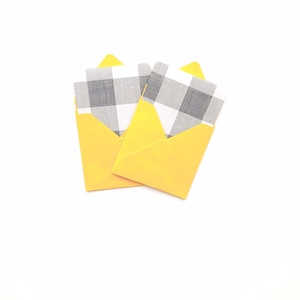 Buffalo plaid holiday cards, mini cards, christmas plaid print, rustic christmas card enclosures, gift tags, stocking stuffers, 3x3 cards