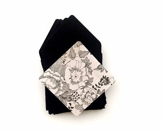 Mini tarjetas florales, tarjetas para envolver regalos, pequeñas tarjetas con notas, envoltorios de regalo florales, envoltorios para tarjetas, tarjetas de regalo, etiquetas en blanco, mini tarjetas con sobres
