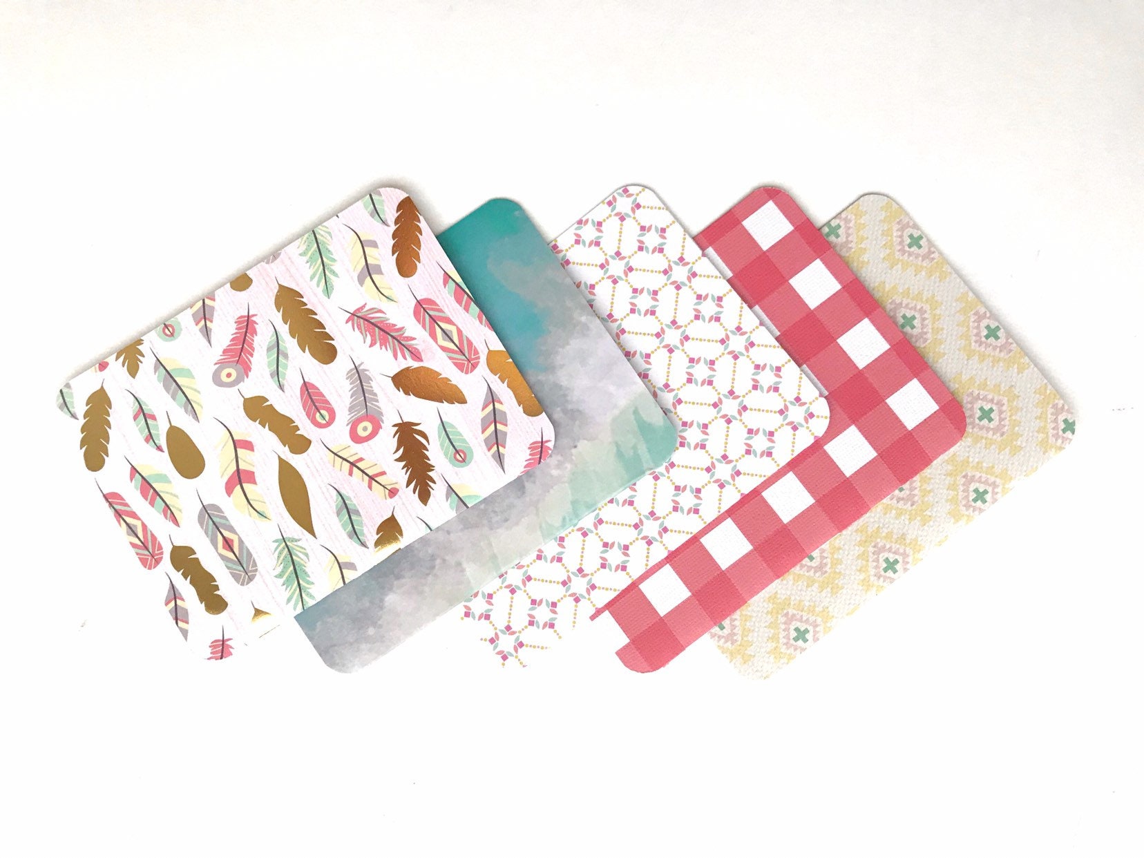 Five cute blank note cards cards with Envelopes Cute Etsy