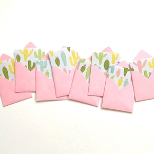 Kaktus Mini Karten, Kakteen Karten, Kakteen Geschenkverpackung, niedliches Kaktus Geschenk Set, Sukkulenten Notizkarten, blanko Kaktus Karten, kleine Kaktus Notizzettel