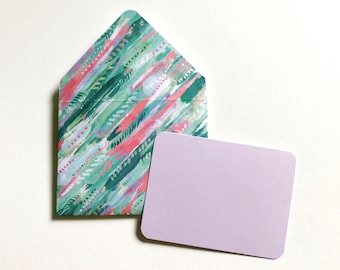 Tarjetas de papelería, sobres, mini sobres, tarjetas de notas en blanco, mini tarjetas, sobres decorativos, sobres estampados, tarjetas fijas lindas