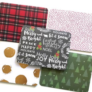 Christmas note cards, holiday stationery, blank christmas cards, xmas stationary, holiday thank you, stocking stuffers, gift ideas under 10