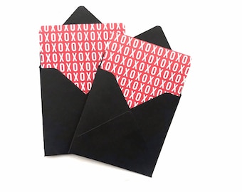 Mini-Liebesbriefe, Valentinskarten, kleine Umschläge, kleine Notizkarten, leere quadratische Karte, Herzkarten, kleine Grußkarte, Liebesbriefe, 3x3-Karte