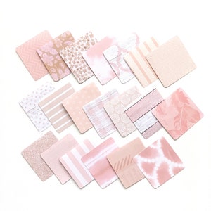 Blush mini carte, carte per regali, materiali di spedizione, simpatici bigliettini, mini carte 3x3, carte regalo imballaggio, piccole carte per la spedizione