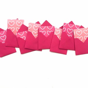 Mini bilhetes de amor, cartões de dia dos namorados, envelopes minúsculos, cartões pequenos, cartão quadrado em branco, cartões de coração, pequenos cartões de felicitações, bilhetes de amor, cartão 3x3