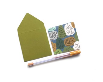 Mini cartões de outono, cartões de embrulho para presente, pequenos cartões de papelaria, papel de embrulho para presente de outono, invólucros de cartões, cartões fixos, etiquetas em branco, mini envelopes