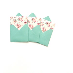 Mini-cartes florales, cartes de papeterie vierges, mini notes, cartes fixes, étiquettes-cadeaux avec enveloppes, mini-cartes, boîtiers de cartes, ensemble cadeau