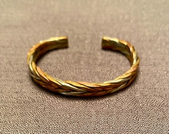 Vintage Sergio Lub California Wave Brass Cuff Bracelet - Etsy