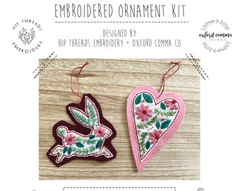 DIGITAL Embroidered Ornament pattern kit