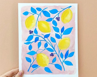 8x10 Pink Lemonade art print