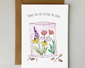 Wildflower Seed Thank You card