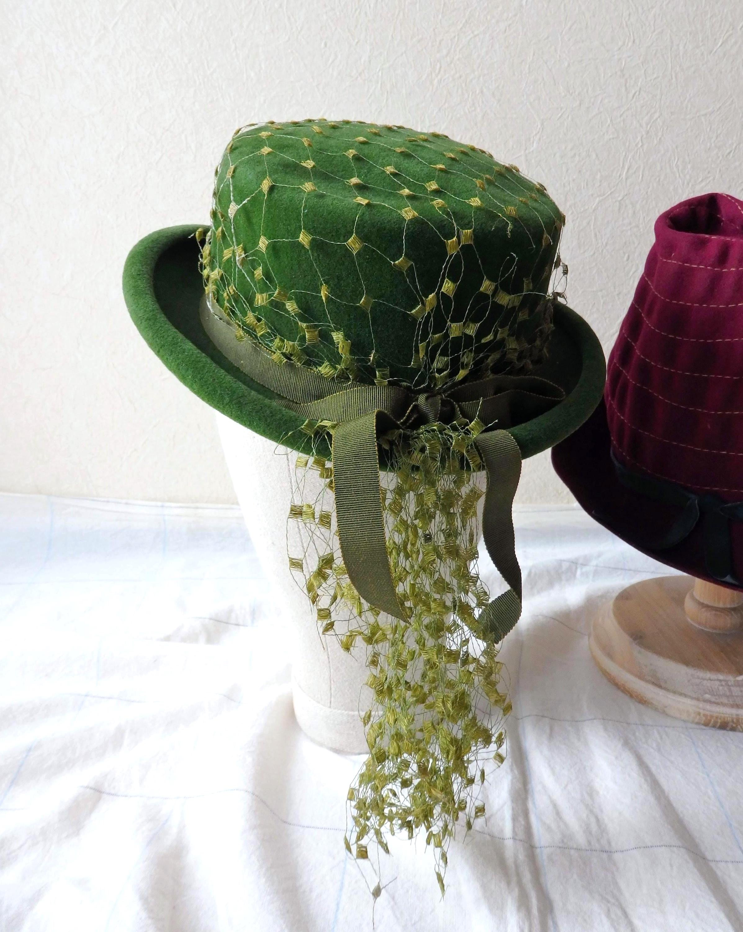 Bowler Hat With Veil - Etsy display picture 1